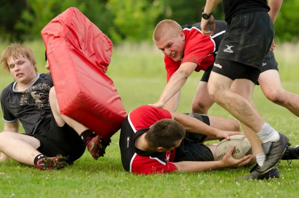 Momentka z tréninku Rugby clubu České Budějovice