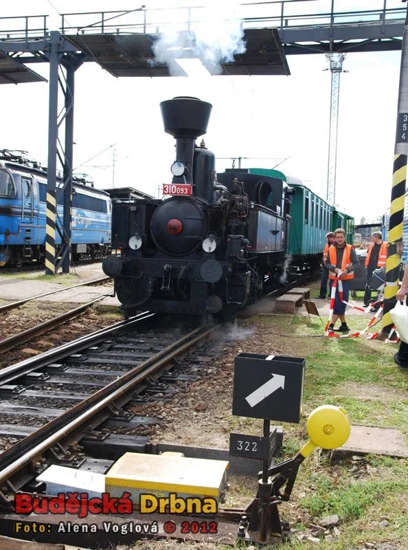 Vláček jezdil z depa na budějcké nádraží