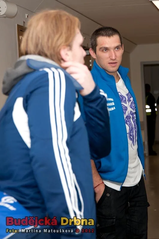 Alexandr Ovečkin s Filipem Novákem