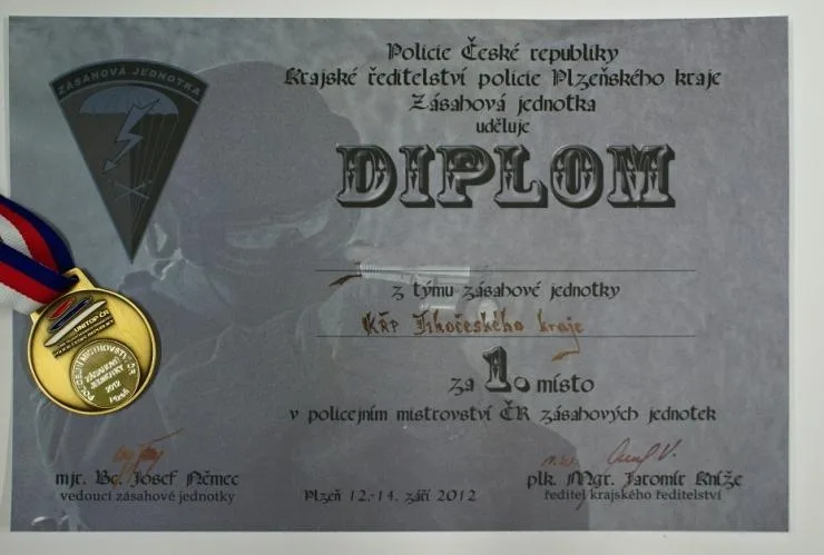Mistrovství republiky zásahových jednotek Policie ČR 2012