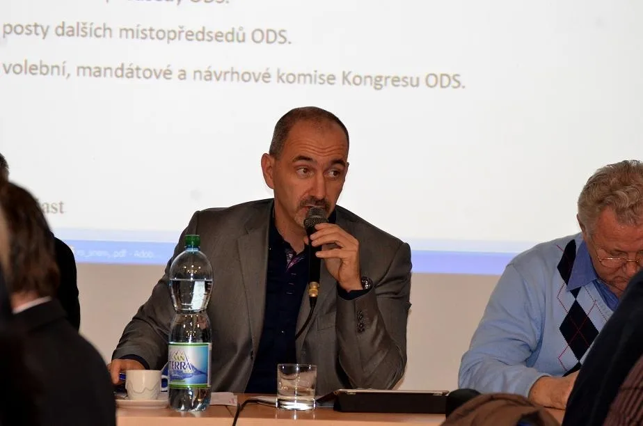 Martin Kuba při regionálním sněmu v Českých Budějovicích