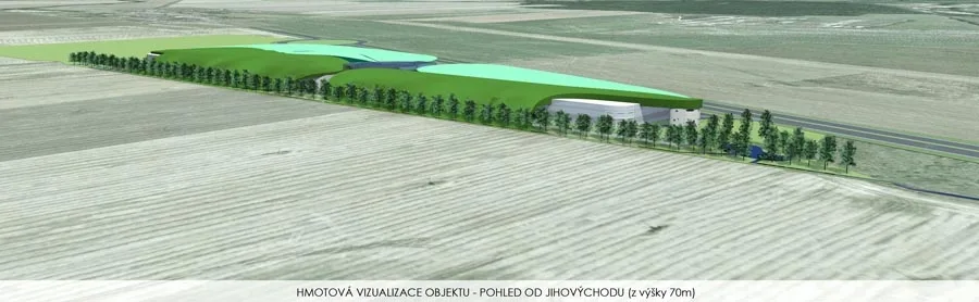 Bavorovice-jih (pohled od jihovýchodu z výšky 70 metrů)