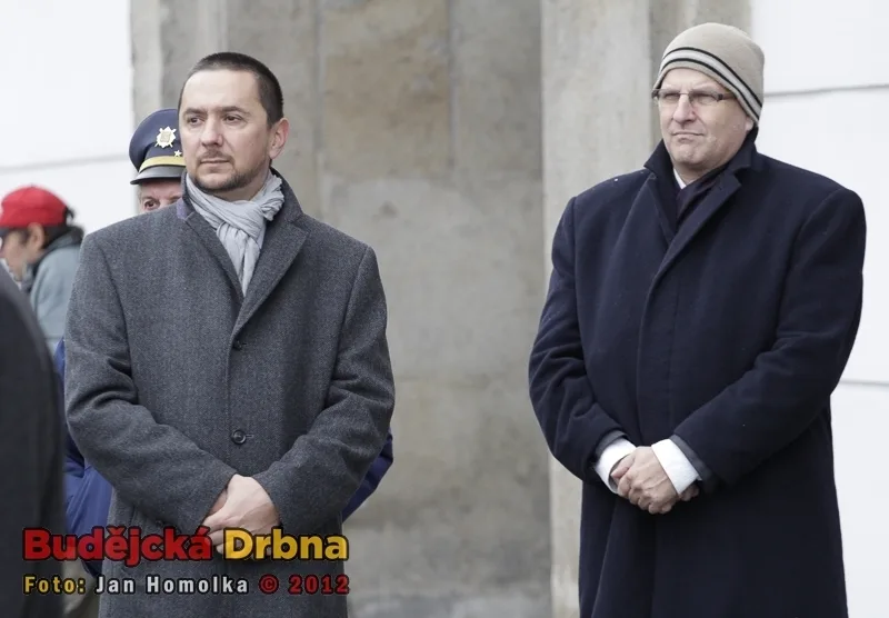 Primátor Českých Budějovic Juraj Thoma (vlevo)