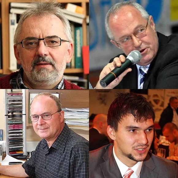 Libor Grubhoffer, Zdeněk Velikovský, Ladislav Volf a Jakub Kovář
