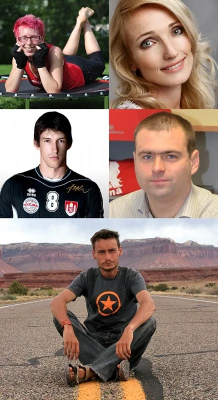 Zuzana Kubáňová, Hana Hricová, Filip Habr, Václav Král a Mirek Vodák