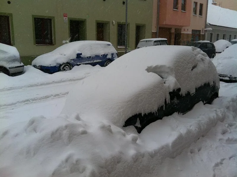 Ulice Bedřicha Smetany ve čtvrtek 17. ledna
