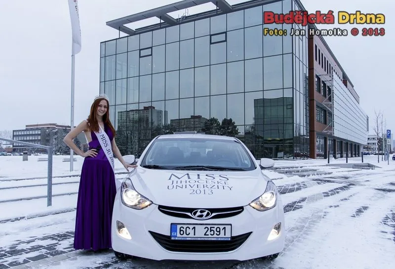 Jednou z výher Jitky Volné bylo zapůjčení vozu hyundai
