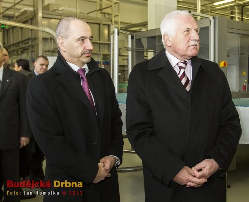 Prezident Václav Klaus s ministrem průmyslu a obchodu Martinem Kubou