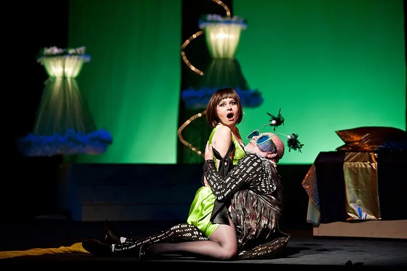 Eva Štruplová a Josef Průdek při operetě Orfeus v podsvětí