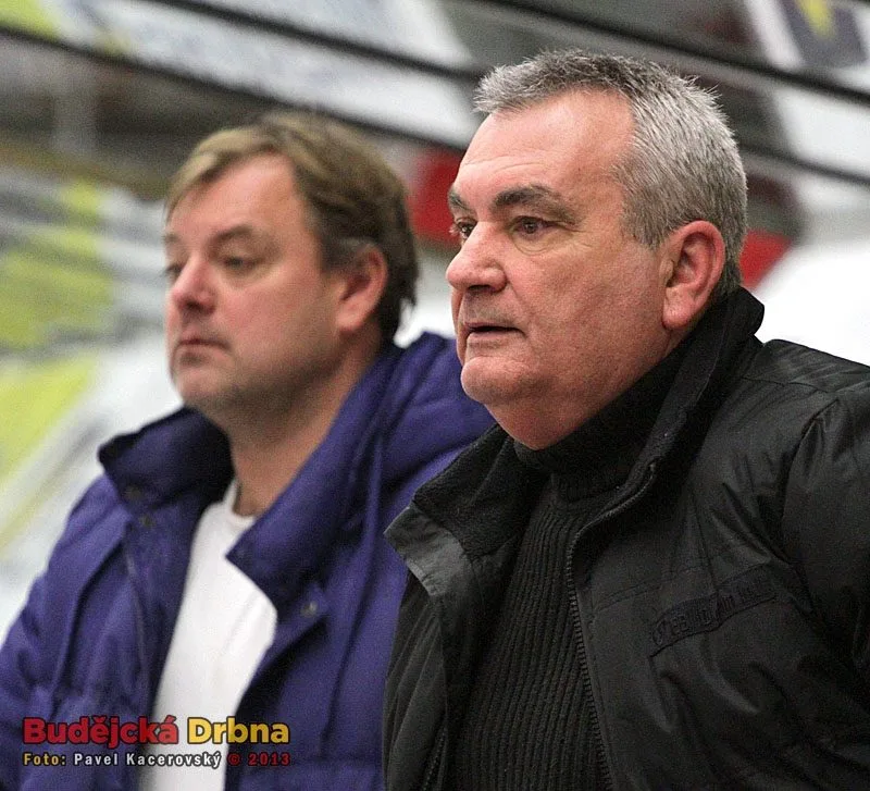Trenérské duo David Servisu Jiří Fedur a Roman Horák starší (zprava)