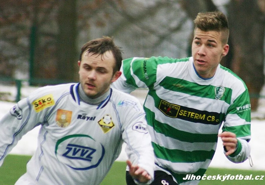 Jakub Rosůlek, poprvé v dresu Roudného, s milevským Radkem Fialou