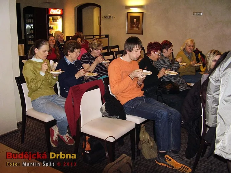 První degustační porce - Houbové halušky