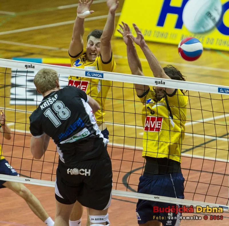 Nejlépe bodující hráč zápasu Michal Kriško na smeči