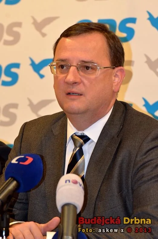 Tisková konference s Petrem Nečasem
