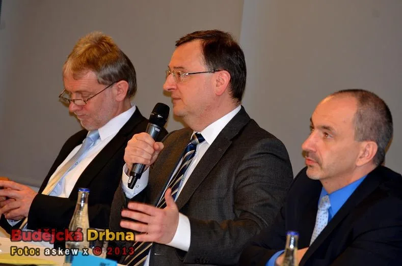 Petr Nečas přijel do Budějc
