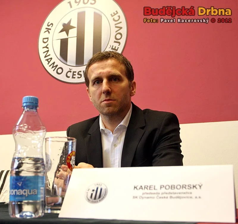 Předseda představenstva Dynama České Budějovice Karel Poborský