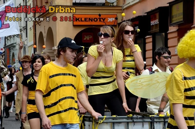 Majálesový průvod v roce 2012