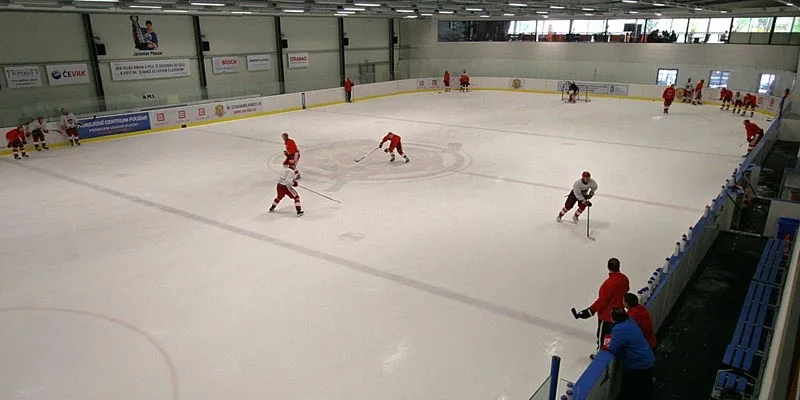 Letní příprava HC Mountfield v Hokejovém centru Pouzar
