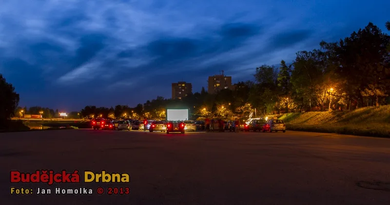 Autokino při Budějovickém Majálesu 2013