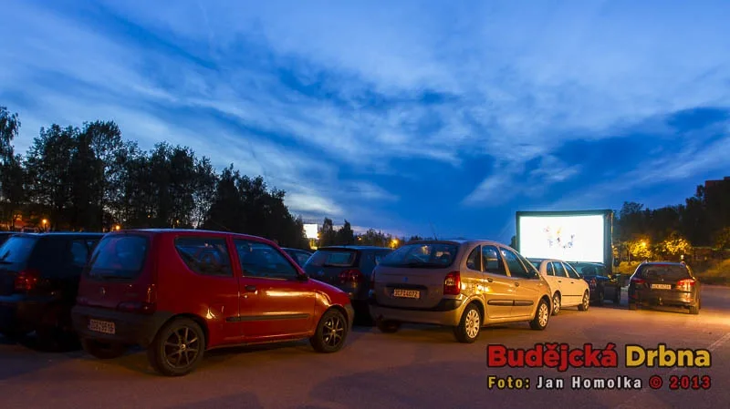 Autokino při Budějovickém Majálesu 2013