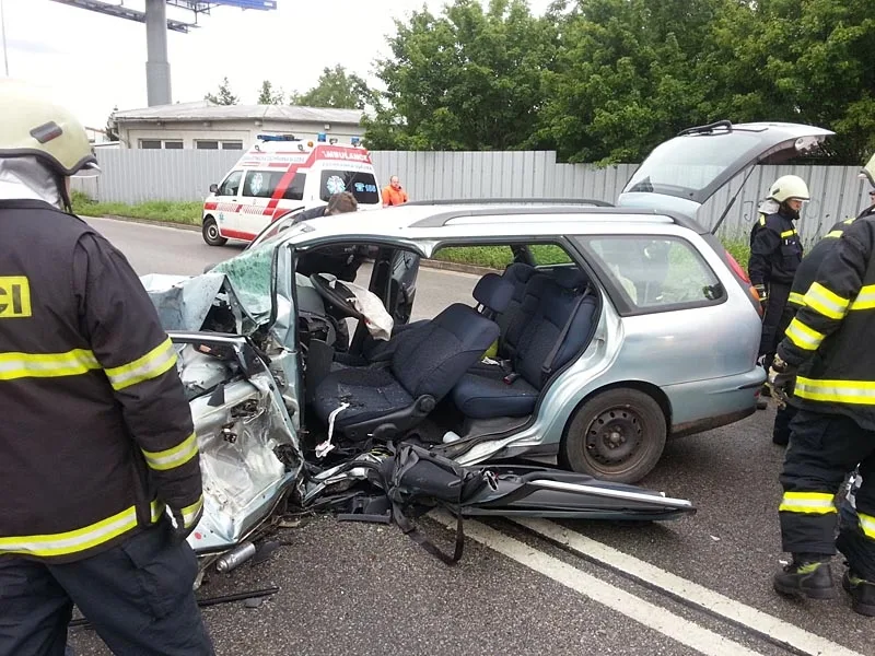 Havarovaný fiat