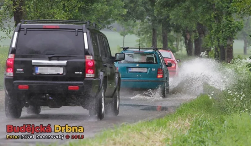 Před obědem byla silnice u Plavu ještě průjezdná