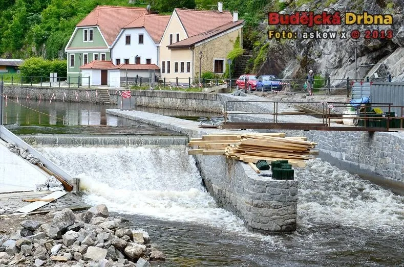 Rekonstrukce jezu Jelení lávka Český Krumlov