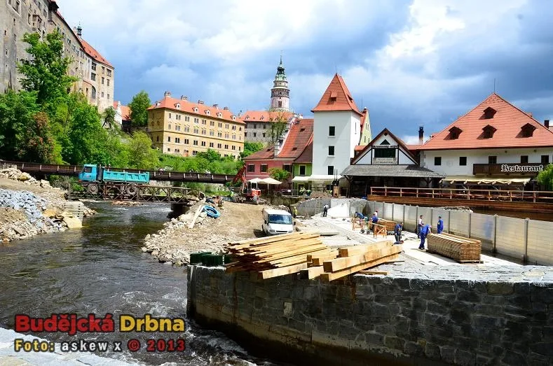 Rekonstrukce jezu Jelení lávka Český Krumlov