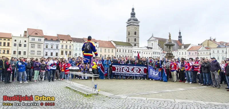 Pochod za záchranu budějovického hokeje