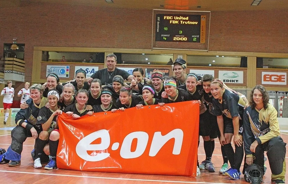 Florbalistky FBC United České Budějovice při postupu do extraligy