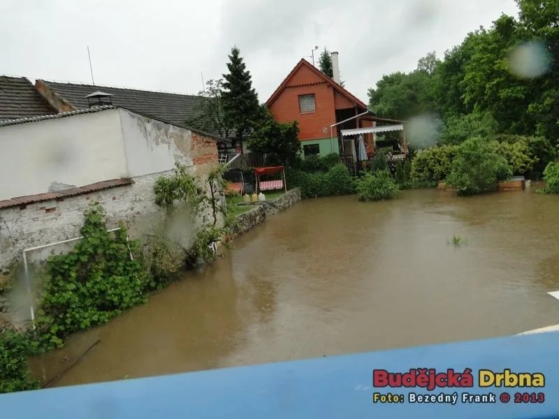 Povodně v Roudném na začátku června
