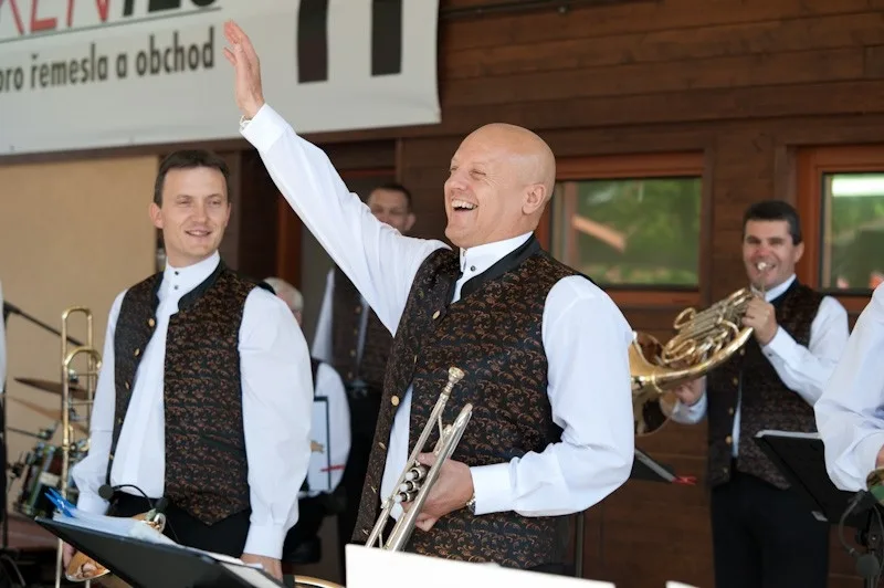 Miroslav Dvořák se svou dechovou kapelou Jižani
