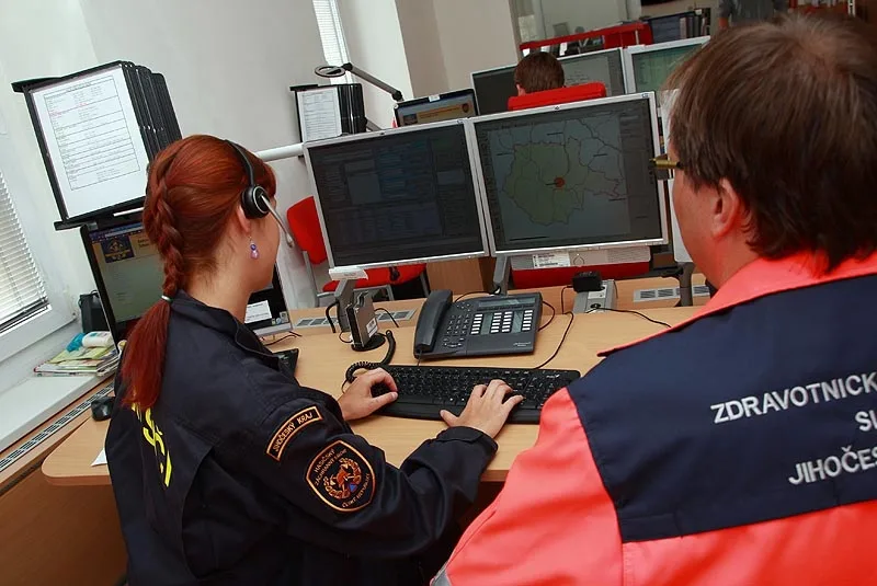 Výměnná stáž dispečerů jihočeských zdravotníků a hasičů