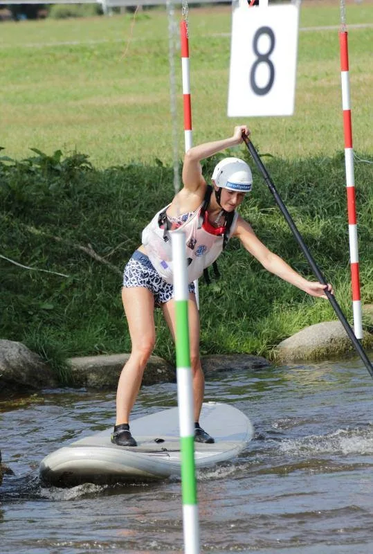 Gabriela Mrázová, jediná žena na startu