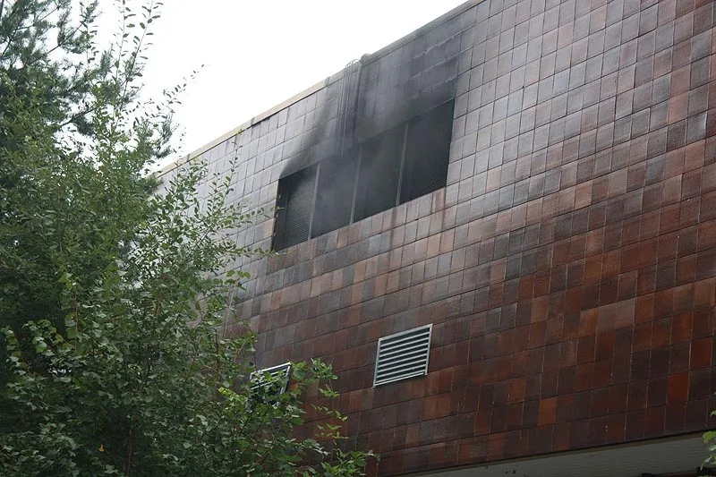 Požár výrobny lahůdek v Týně nad Vltavou