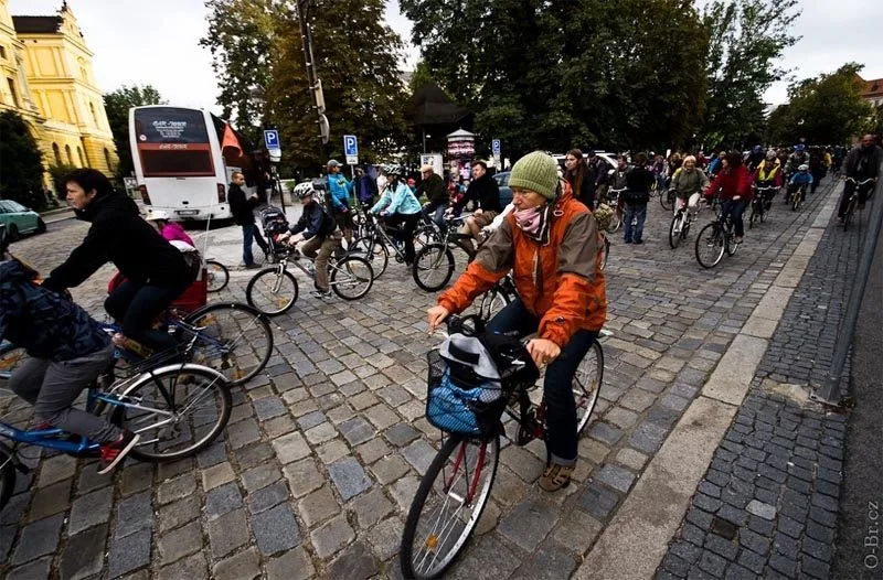První ročník Velké budějovické cyklojízdy. Foto Ondřej Brynych