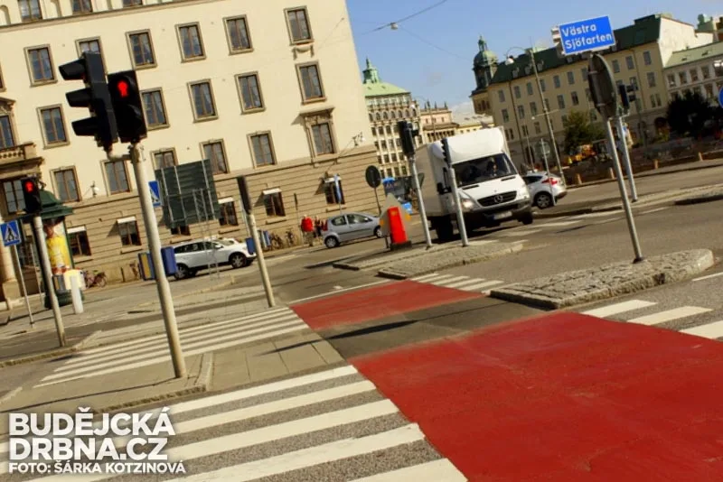 Pruhy pro cyklisty v Göteborgu