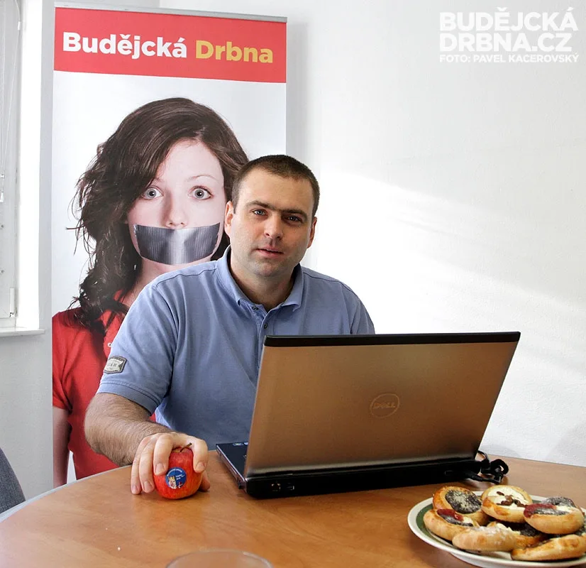 Václav Král při online chatu Budějcké Drbny