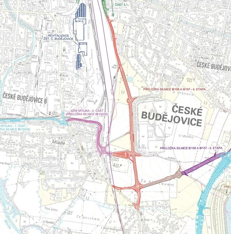 Čtvrtá etapy výstavby zanádražní komunikace