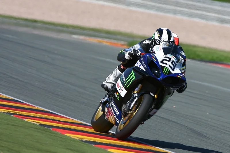 Matěj Smrž při závodě IDM na okruhu Sachsenring