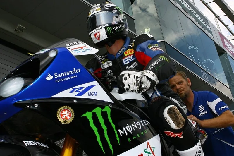 Matěj Smrž při závodě MS Superbiků na německém okruhu Nürburgring