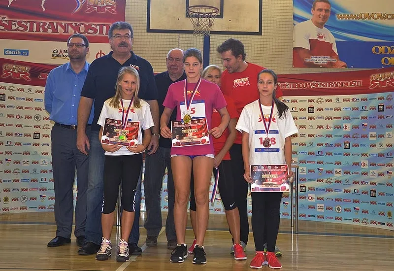 Halový pětiboj na Základní škole Kubatova České Budějovice