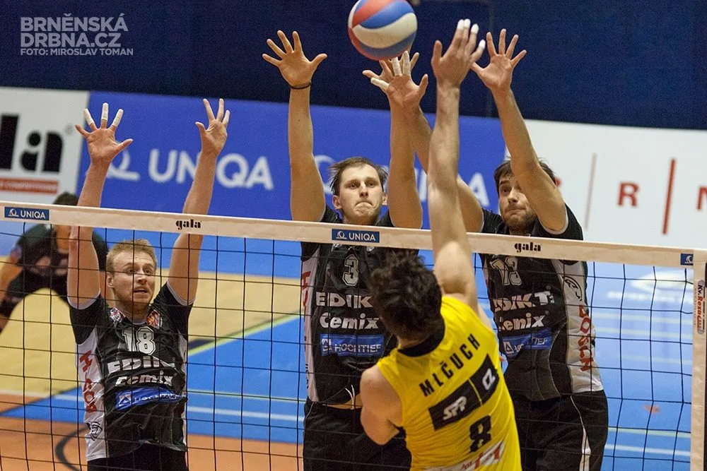 Volejbal Brno - VK Jihostroj České Budějovice 1:3