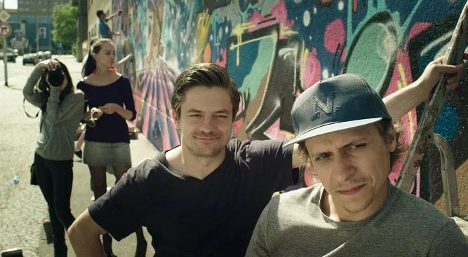 Jiří Mádl a Tomáš Vorel (zleva) ve filmu Vejška