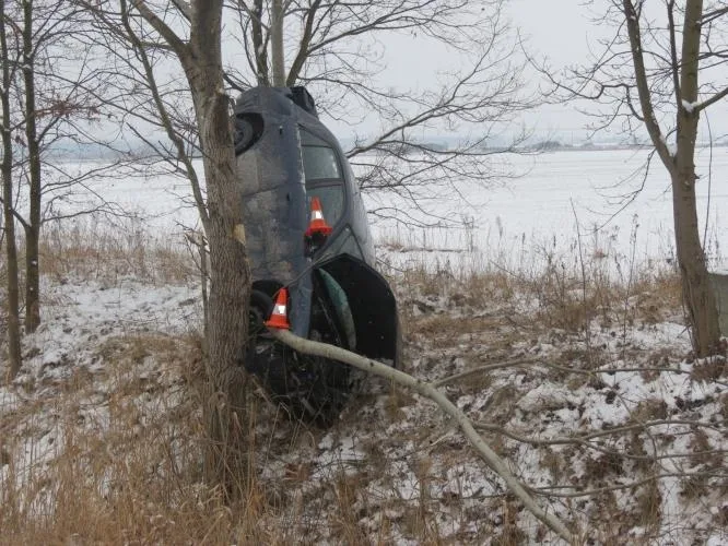 Mazda po nehodě u Bavorovic