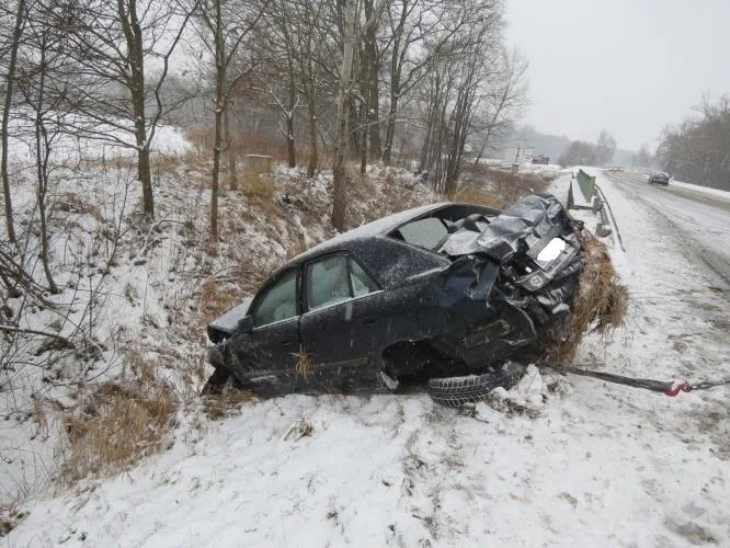 Mazda po nehodě u Bavorovic