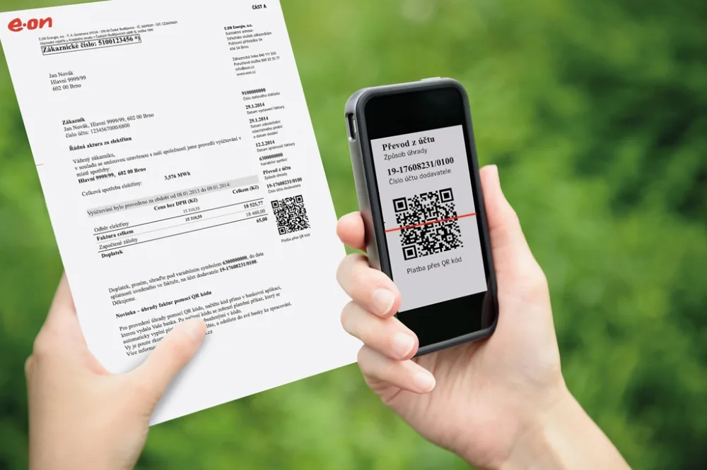 Platba přes QR kód