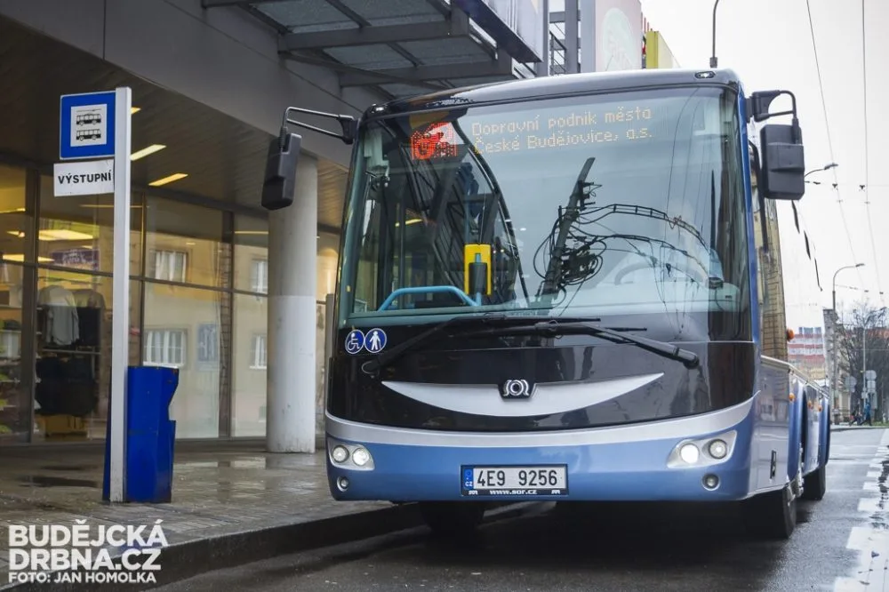 Představení elektrobusu SOR EBN 8 v Českých Budějovicích