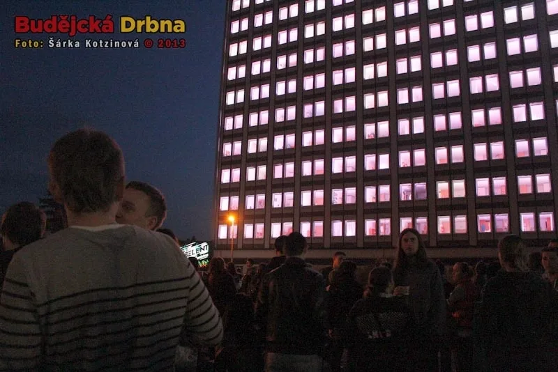 Loňská Light show v Budějcích
