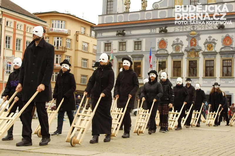 Velikonoční hrkání v Budějcích